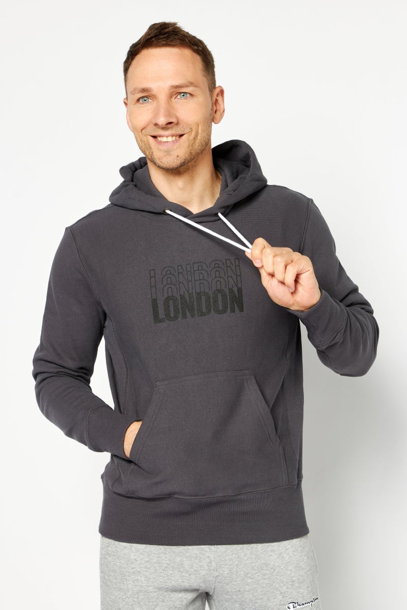 Champion Men Sportswear Fit Long Sleeves Training Hoodie, Grey - Image 1